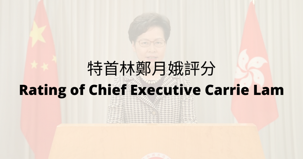 Rating of Chief Executive Carrie Lam Dataset